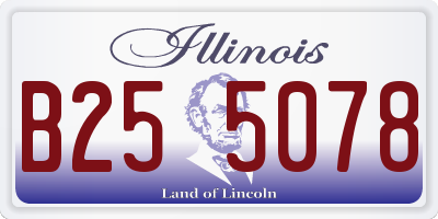 IL license plate B255078