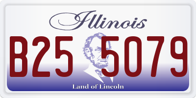 IL license plate B255079