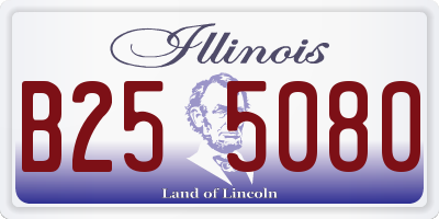 IL license plate B255080