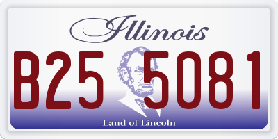 IL license plate B255081