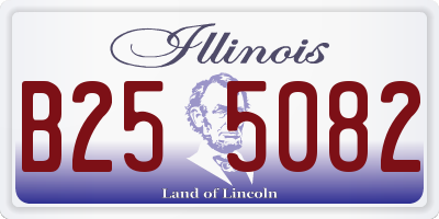 IL license plate B255082