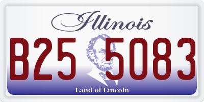 IL license plate B255083