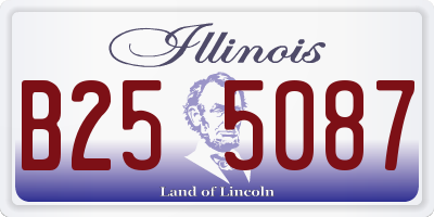 IL license plate B255087