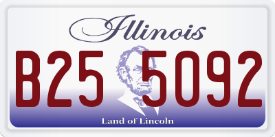 IL license plate B255092