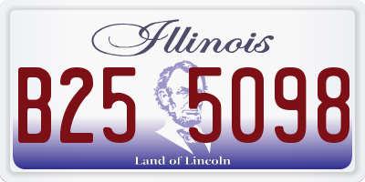 IL license plate B255098