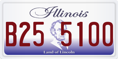 IL license plate B255100