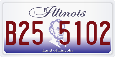IL license plate B255102