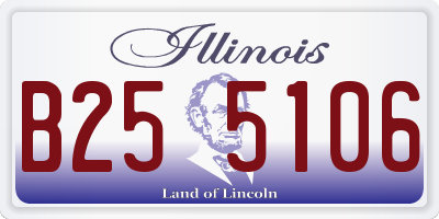 IL license plate B255106