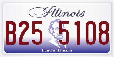 IL license plate B255108