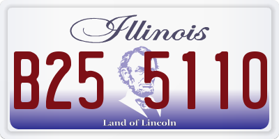 IL license plate B255110