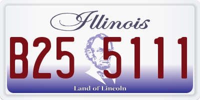 IL license plate B255111
