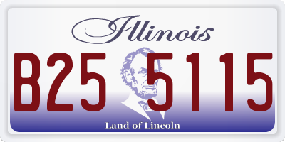 IL license plate B255115