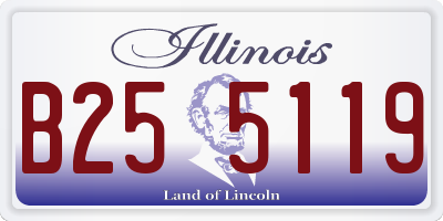 IL license plate B255119