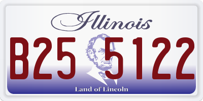 IL license plate B255122