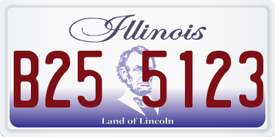 IL license plate B255123
