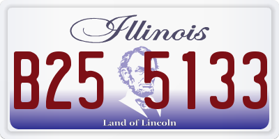 IL license plate B255133