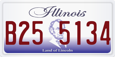 IL license plate B255134