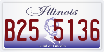 IL license plate B255136