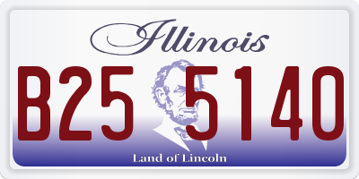 IL license plate B255140