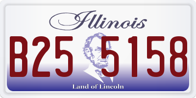 IL license plate B255158