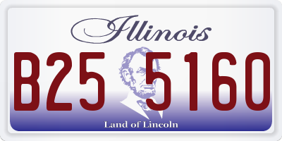 IL license plate B255160
