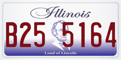 IL license plate B255164
