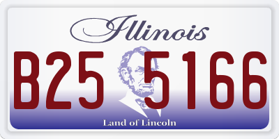 IL license plate B255166