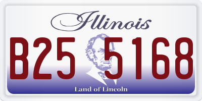 IL license plate B255168