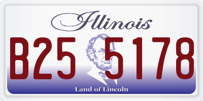 IL license plate B255178