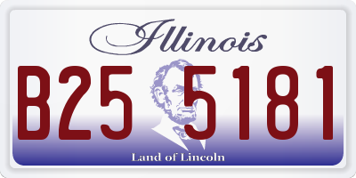 IL license plate B255181