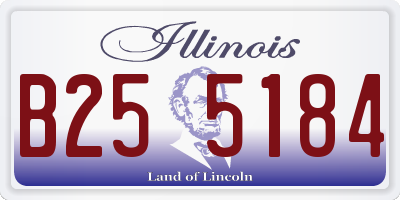 IL license plate B255184