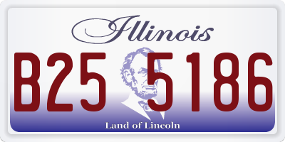 IL license plate B255186