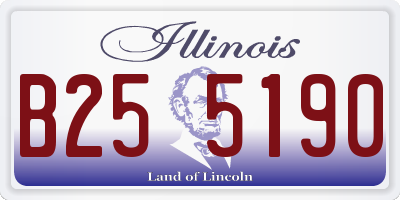 IL license plate B255190