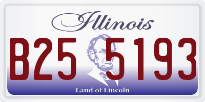 IL license plate B255193