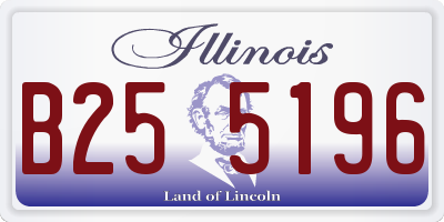 IL license plate B255196