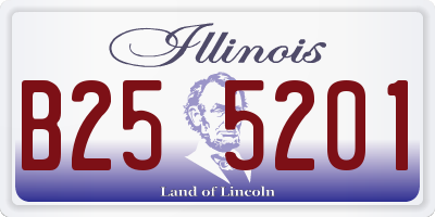 IL license plate B255201