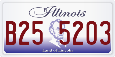 IL license plate B255203