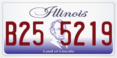 IL license plate B255219