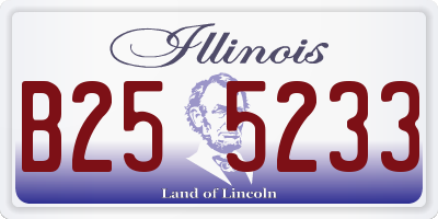 IL license plate B255233