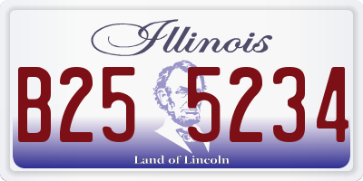 IL license plate B255234