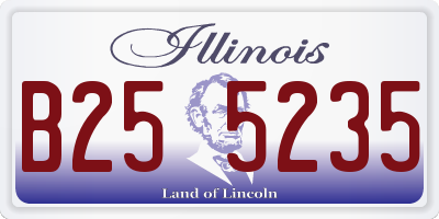 IL license plate B255235