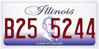 IL license plate B255244