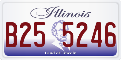IL license plate B255246