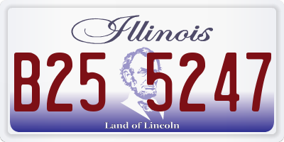 IL license plate B255247