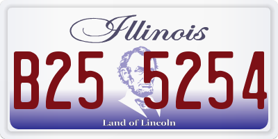 IL license plate B255254