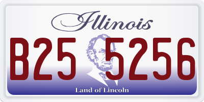 IL license plate B255256