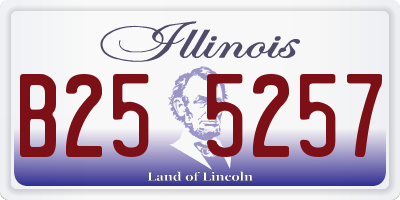 IL license plate B255257