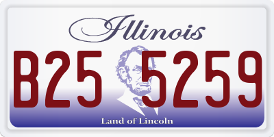 IL license plate B255259