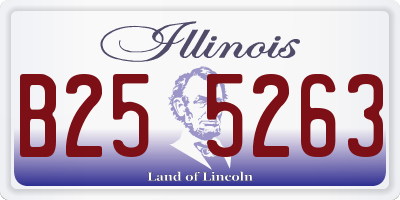 IL license plate B255263