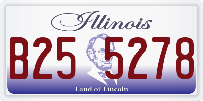IL license plate B255278